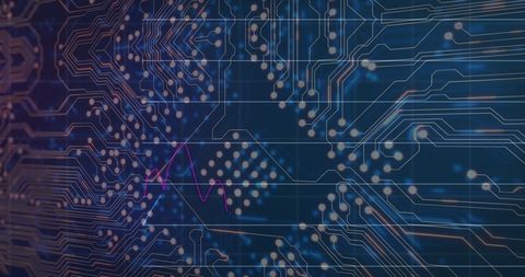 Abstract Digital Circuit Board Background in Blue Tones - Download Free Stock Images Pikwizard.com
