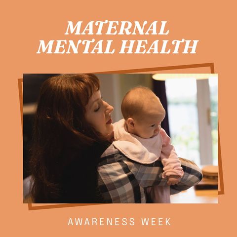 Mother Embracing Baby for Maternal Mental Health Awareness Week