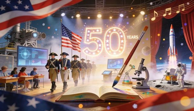 Celebrating 50 years of history, space, science and art in education on stage