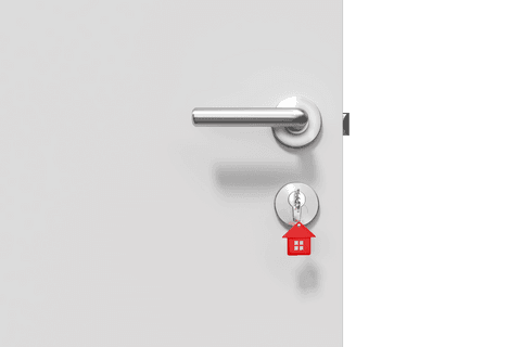 digital door with house keychain on transparent background illustration - Download Free Stock Videos Pikwizard.com