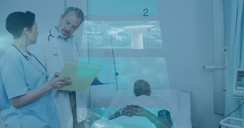 Digital innovation in healthcare with diverse medical team