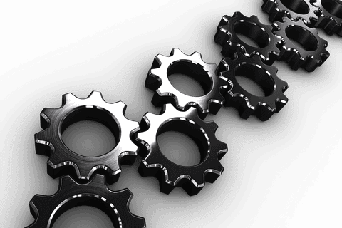 aligning metallic cogs on transparent black background - Download Free Stock Videos Pikwizard.com