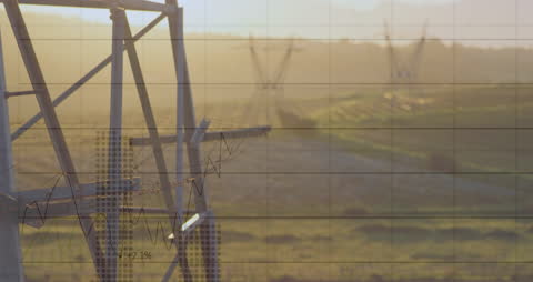 Renewable Energy Data Visualization with Electric Pylons