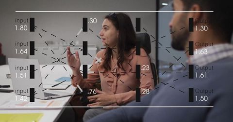 Professional Woman Leading Technical Team Meeting