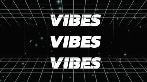 Retro Grid Pixellated Vibes Text Animation