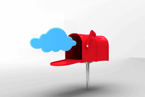 cloud in red mailbox isolated on transparent background - Download Free Stock Videos Pikwizard.com