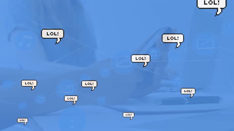 Digital Connectivity with Smartphone and Comic Speech Bubbles