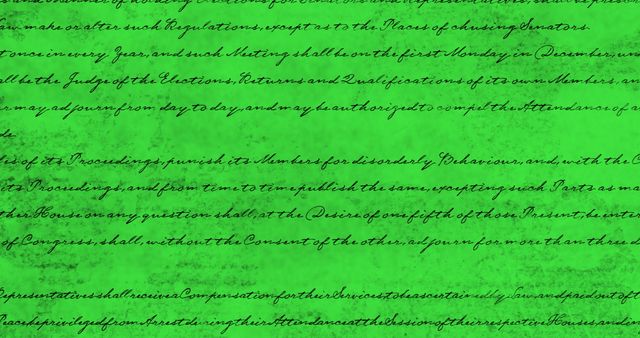 United States Constitution Text on Green Background - Download Free Stock Images Pikwizard.com