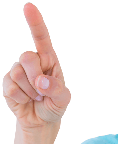 transparent hand pointing up gesture with index finger extended - Download Free Stock Videos Pikwizard.com