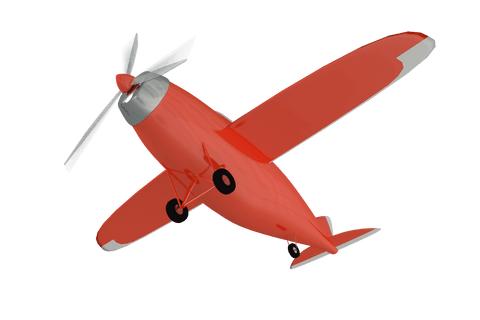 red airplane illustration on transparent background with copy space - Download Free Stock Videos Pikwizard.com