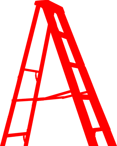 transparent red ladder silhouette close-up illustration - Download Free Stock Videos Pikwizard.com