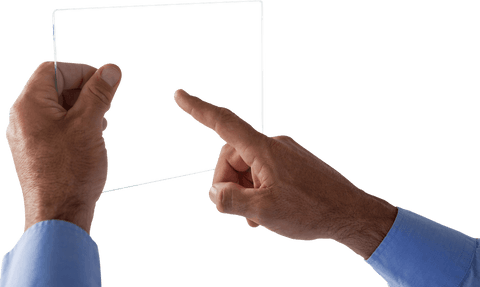 Businessman Using Transparent Glass Interface Posing Potential Technology - Download Free Stock Videos Pikwizard.com