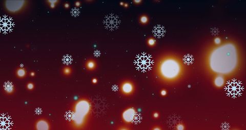 Abstract Holiday Lights and Snowflakes Against Dusky Background - Download Free Stock Images Pikwizard.com