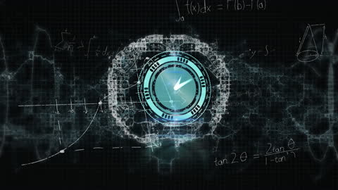Futuristic Brain and Clock Representation in Scientific Animation