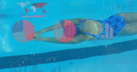 Swimmer Analyzing Performance Data for Enhanced Athletic Success - Download Free Stock Images Pikwizard.com