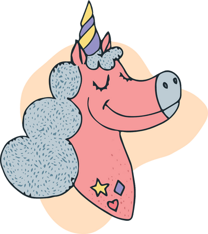Happy Unicorn Illustration on Transparent Background - Download Free Stock Videos Pikwizard.com