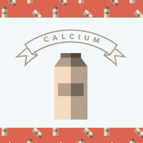Calcium Supplement Bottle Illustration on Transparent Background