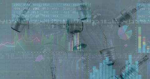 Innovative Finance Analytics Overlaying Dimming Light Bulbs - Download Free Stock Images Pikwizard.com