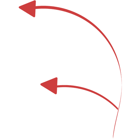red curved arrows showing direction choice on transparent background - Download Free Stock Videos Pikwizard.com