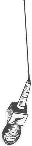 vintage microphone hanging by cable on transparent background - Download Free Stock Videos Pikwizard.com