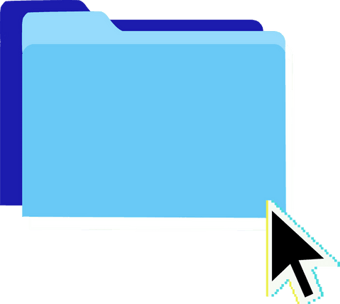 transparent digital folders with interactive pointer cursor - Download Free Stock Videos Pikwizard.com