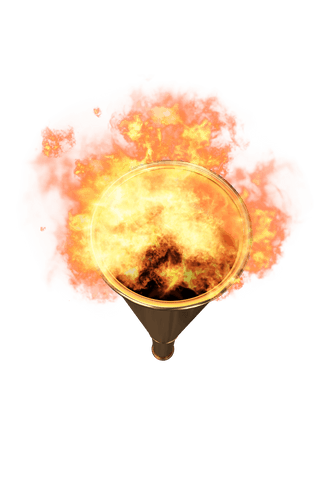 olympic torch with vibrant flames on transparent background - Download Free Stock Videos Pikwizard.com