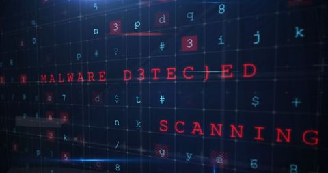 Cybersecurity Alert System Monitoring Malware Threat - Download Free Stock Images Pikwizard.com