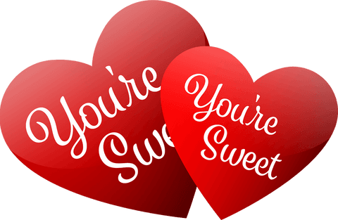 You're Sweet Love Text on Transparent Background - Download Free Stock Videos Pikwizard.com