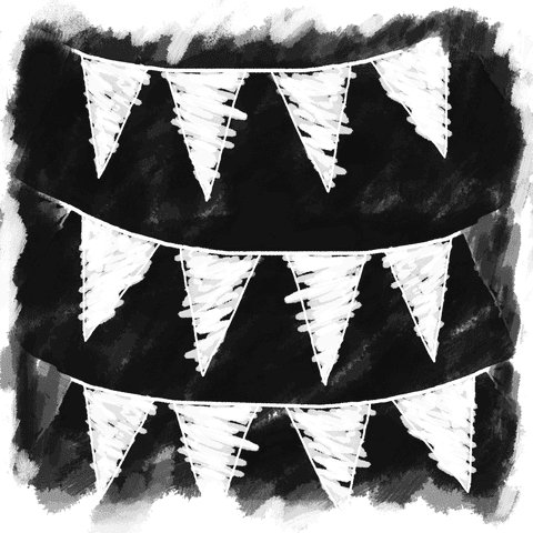 hand drawn bunting on transparent background - Download Free Stock Videos Pikwizard.com