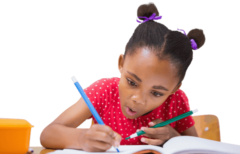 transparent energetic student focused on classroom writing task - Download Free Stock Videos Pikwizard.com