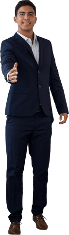 Transparent Businessman Offering Handshake Greeting Positivity - Download Free Stock Videos Pikwizard.com