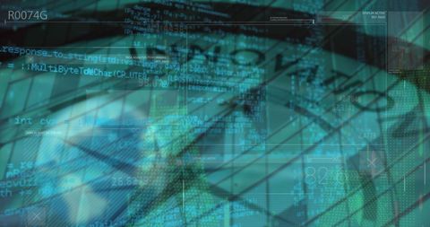 Abstract financial data and time concept
