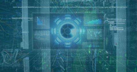 Futuristic Digital Security Interface with Binary Coding Elements - Download Free Stock Images Pikwizard.com