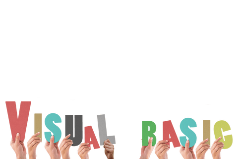 Transparent Hands Holding Colorful Visual Basic Letters Uplifted - Download Free Stock Videos Pikwizard.com