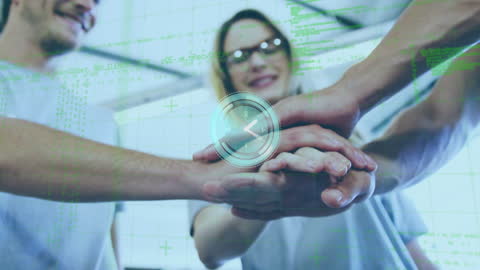 Diverse Teamwork Symbolizing Collaboration and Time Management