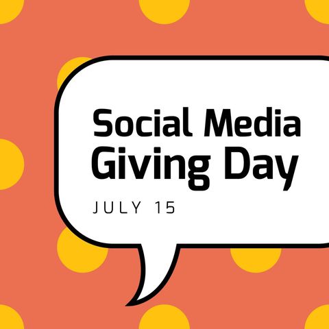 Social Media Giving Day Announcement with Speech Bubble - Download Free Stock Templates Pikwizard.com