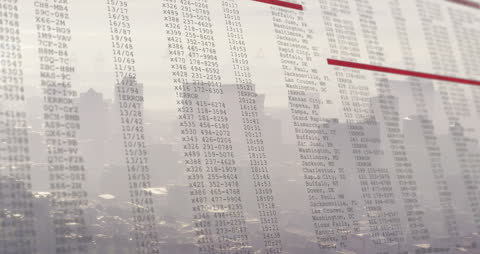 Digital Data Visualization Over Cityscape Reflecting Technology