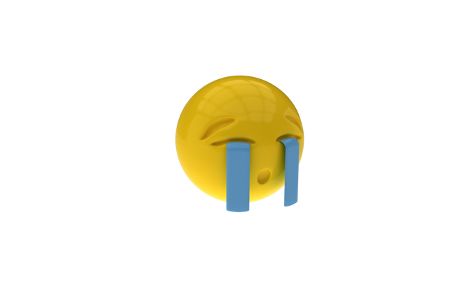 Transparent 3D Crying Emoji with Tears Streaming Down - Download Free Stock Videos Pikwizard.com