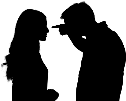 transparent silhouette of arguing couple depicting emotion - Download Free Stock Videos Pikwizard.com