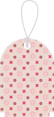 Patterned Gift Tag with String on Transparent Background Illustration - Download Free Stock Videos Pikwizard.com