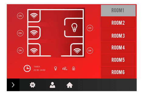 smart home room control interface on smartphone display illustration - Download Free Stock Videos Pikwizard.com