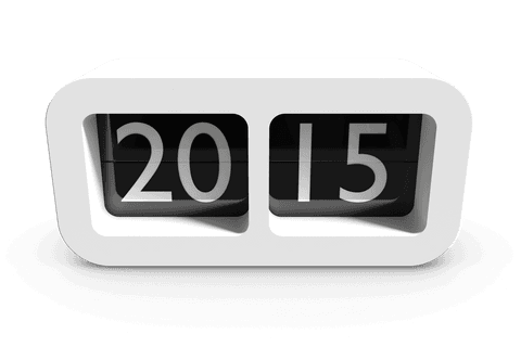 digital flip clock displaying 2015 with transparent background - Download Free Stock Videos Pikwizard.com