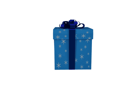 Blue Christmas Present with Bow on Transparent Background - Download Free Stock Videos Pikwizard.com