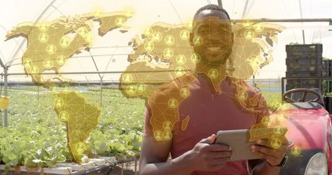 Agricultural Technician Using Technology in Smart Farming Innovation