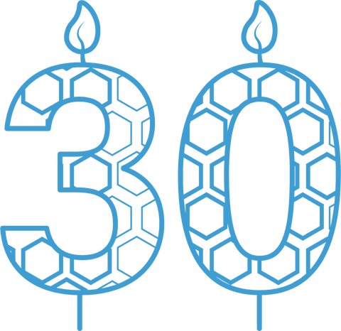 Blue Number 30 Birthday Candles Transparent Illustration - Download Free Stock Videos Pikwizard.com