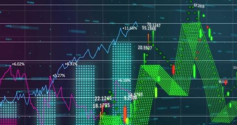 Financial Data Visualization with Charts and Graphs on Dashboard