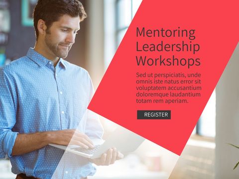 Professional Growth Through Leadership Workshop Promotion - Download Free Stock Templates Pikwizard.com