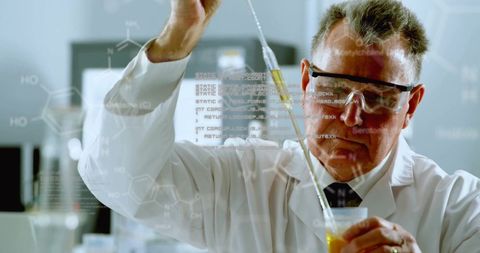 Scientist Analyzing Samples in Laboratory with Digital Interface - Download Free Stock Images Pikwizard.com