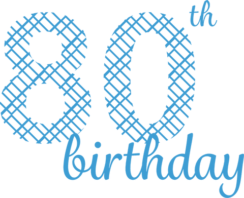 eighty birthday celebration card illustration on transparent background - Download Free Stock Videos Pikwizard.com