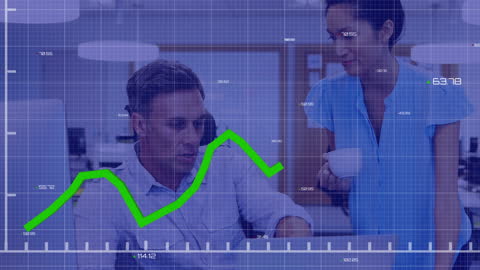 Financial Data Analysis with Business Team Graphics